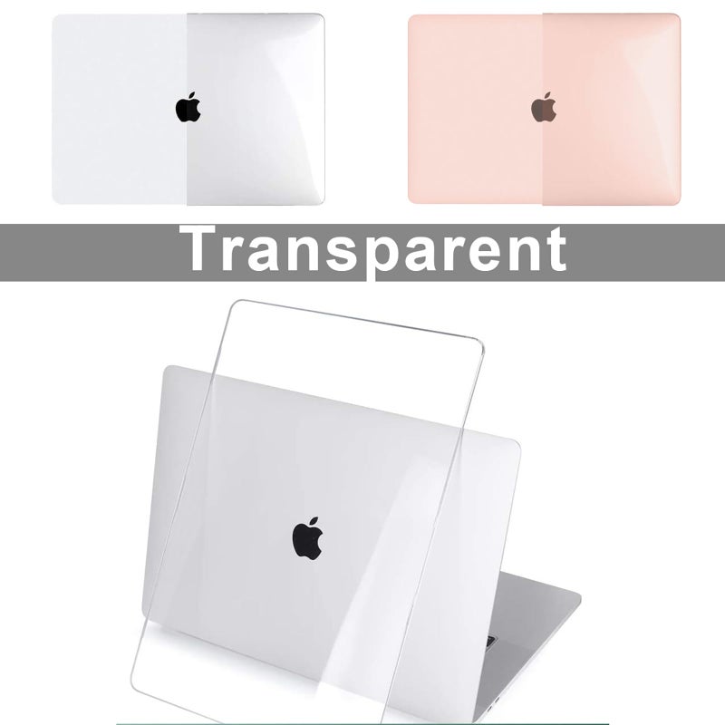 B BELK Compatible with MacBook Air 13 inch Case MacBook Air M1 Case 2021 2020 2019 2018 A2337 A2179 A1932 Touch ID  Plastic Laptop Hard Shell + 2 Keyboard Covers + Screen Protector  Clear - Image 3